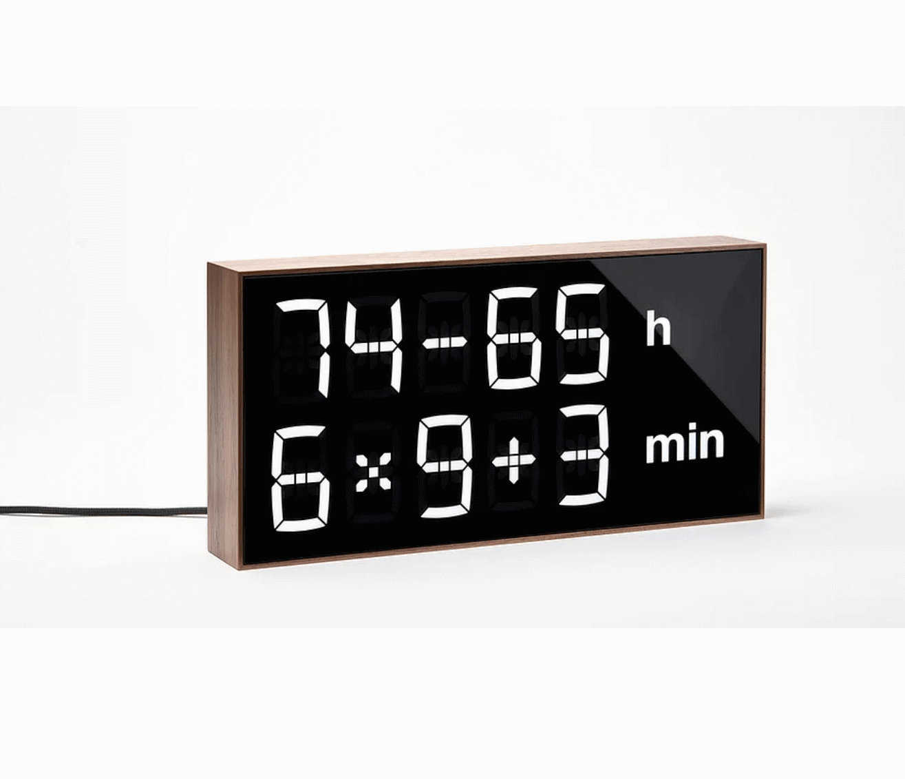Albert Clock V3 - Mathematik Uhr für Rechenkünstler neu designt, jetzt aus Holz Albert Clock V3 - Mathematik Uhr für Rechenkünstler neu designt, jetzt aus Holz
