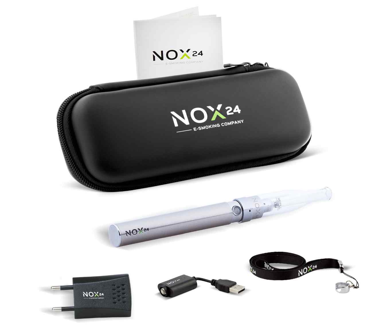 E-Zigaretten Set - 1100mAh Akku - Dual Coil - Etui - Single